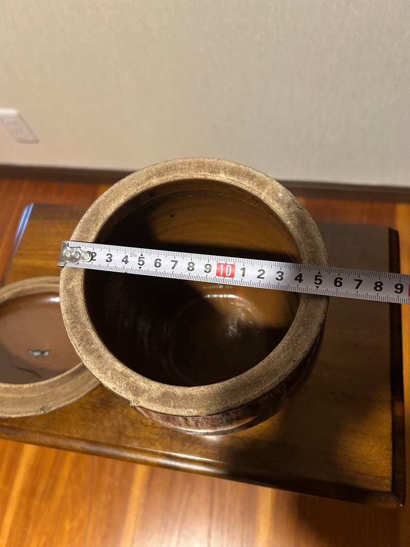 高級 久松窯 陶器製 漬け物容器 大小2個セット 梅干し 昭和レトロ