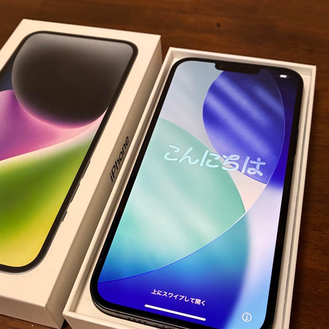 【美品】Apple iPhone 14 plus ミッドナイト256GB