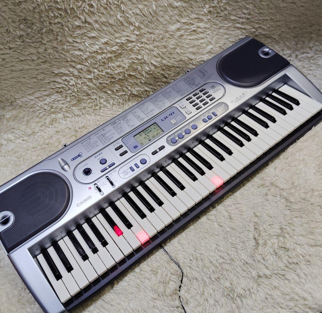 【良品】カシオ 電子ピアノ LK-41 光ナビゲーション タッチレスポンス
