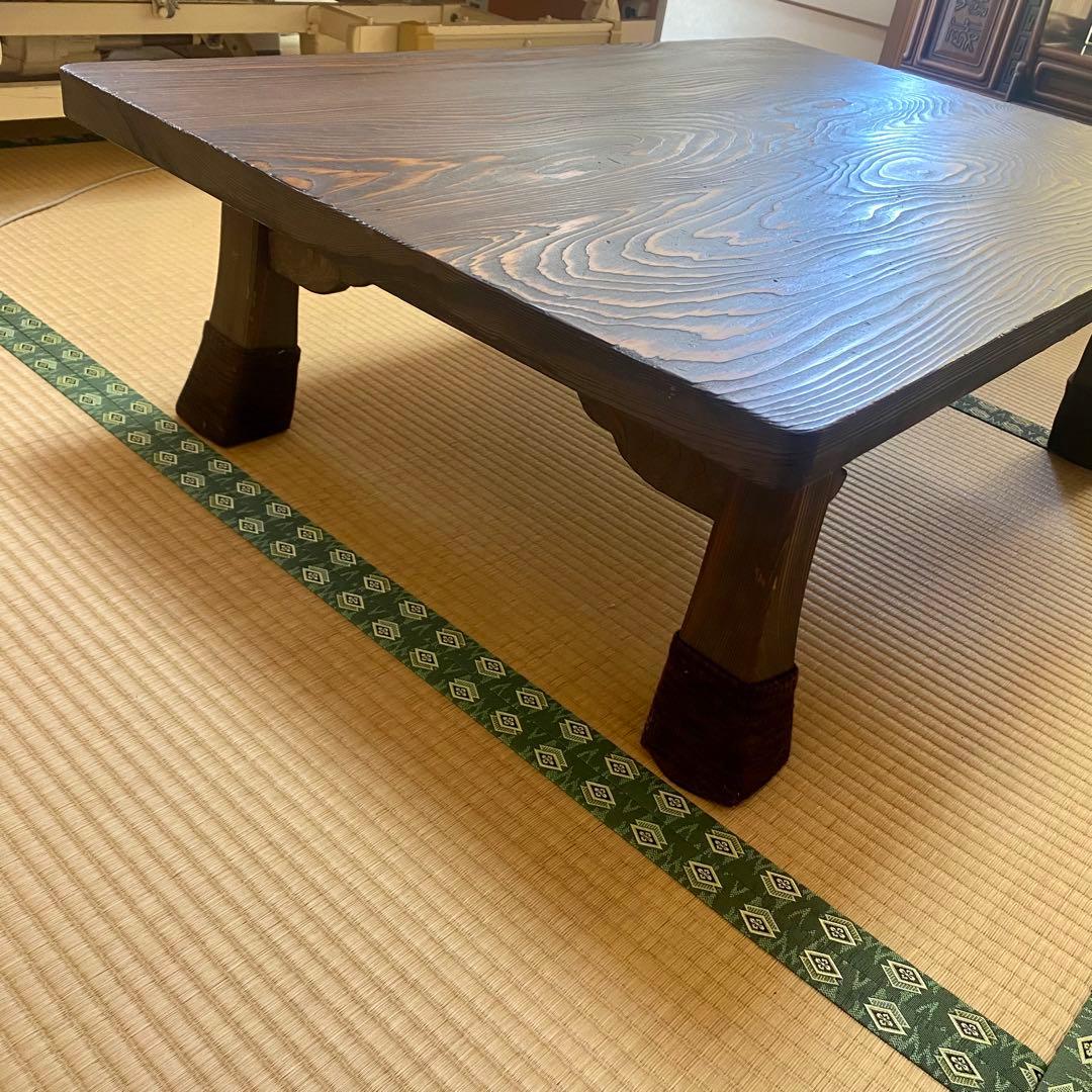 【安心のたのメル便】骨董品　屋久杉? 神代杉? 和室　一枚板　ローテーブル