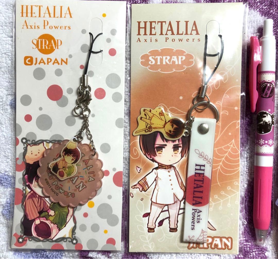 ヘタリア　日本　ストラップ　チャーム　ボールペン