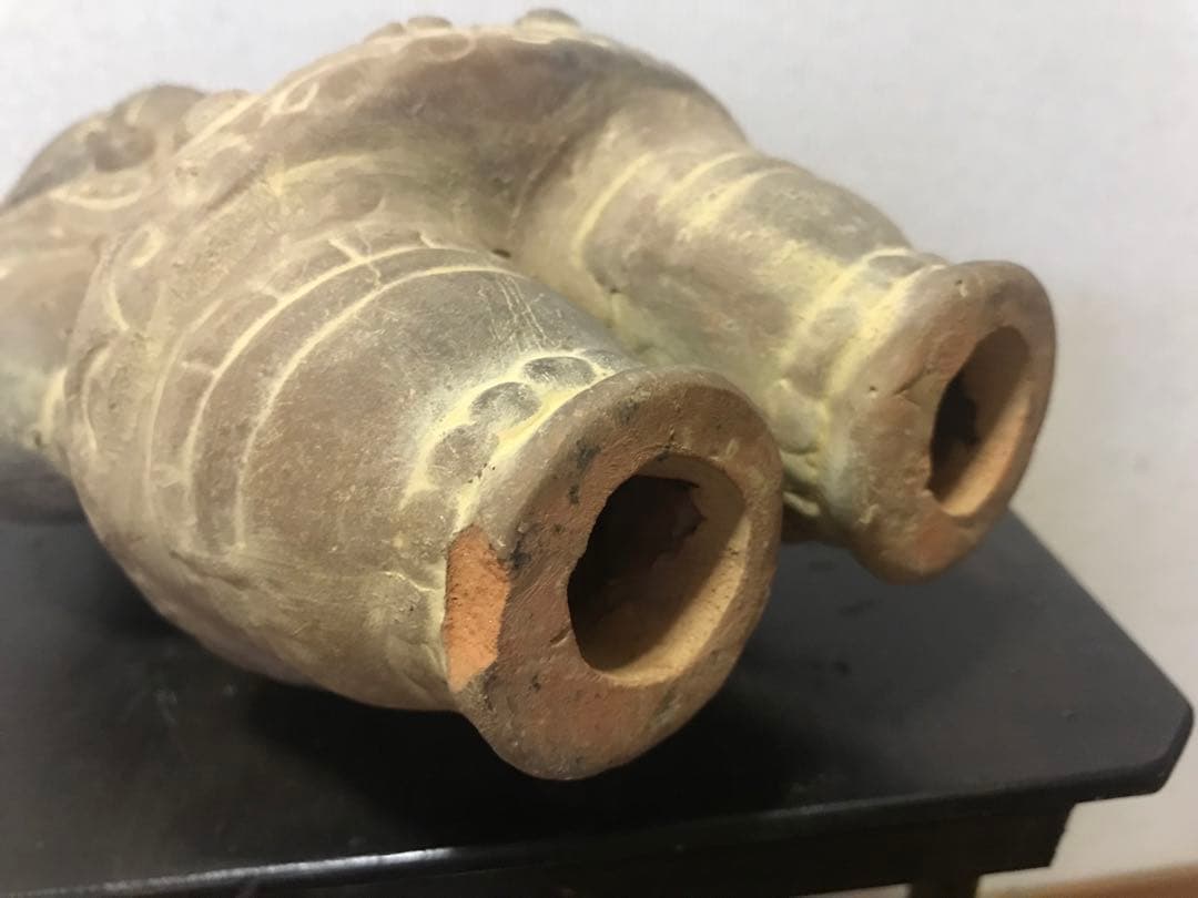 遮光器土偶　素焼き土偶インテリア