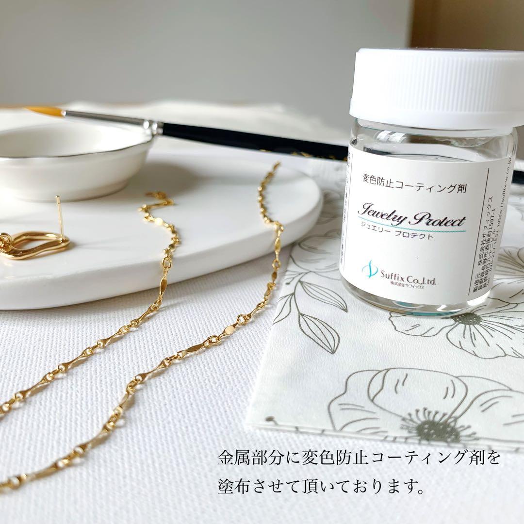 天然石ショートピアス＊秋色オパール・ブラックスピネル 14KGF/16kgp
