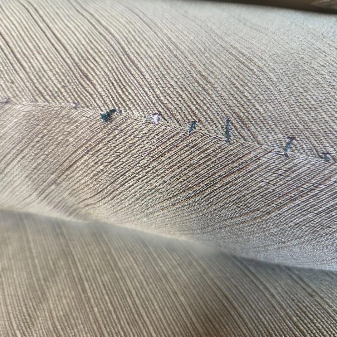 緑色 刺繍入り 座布団 9枚セット
