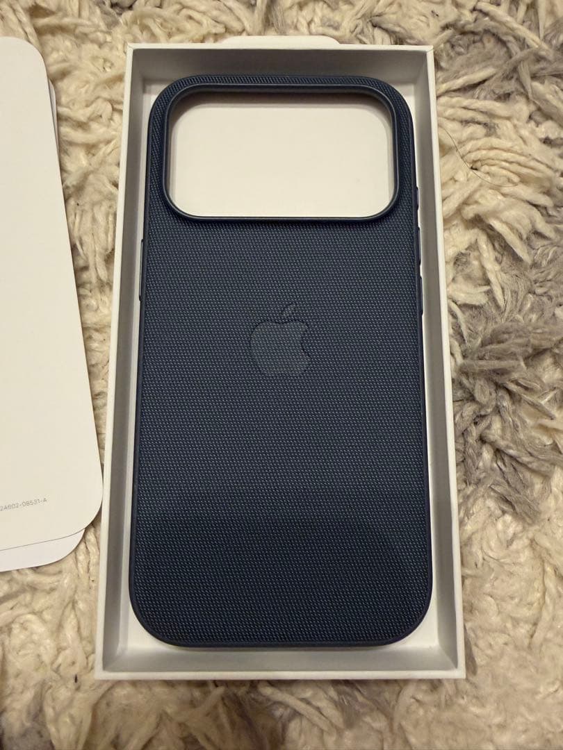 iPhone17pro 純正ケース テックウーブンケース - ブルー Apple