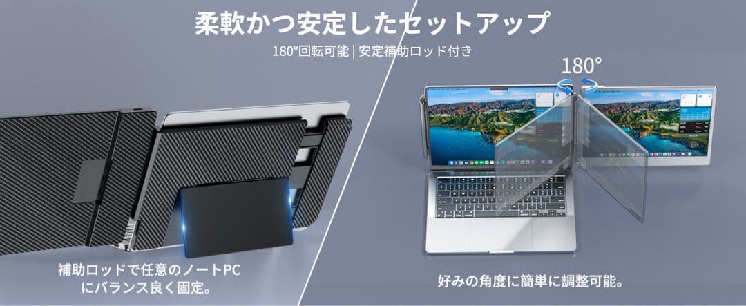 o*i様 ポータブルモニター デュアルモニター 14インチ1080P
