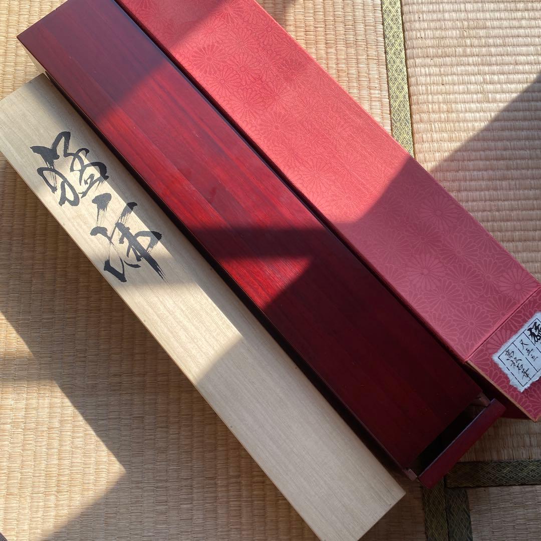 【破格】高松石華　猛虎　掛け軸　太巻二重箱　高級桐箱　尺五立