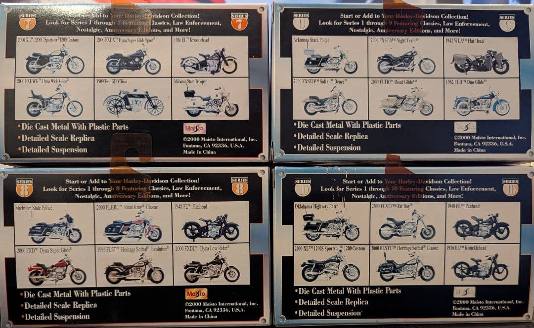 HarleyDavidson Maisto ハーレーダビッドSeries7-10