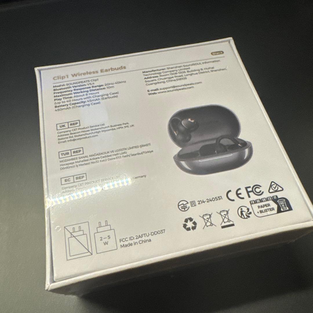イヤホン soundpeats Clip1