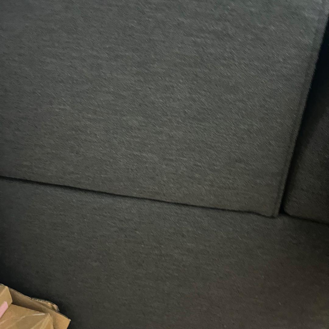 ダークグレー 2人掛けソファ　IKEA ヘムリングベビー