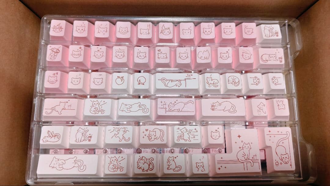 【キーキャップ】KBS Mio Yoghurt Keycaps 極美品