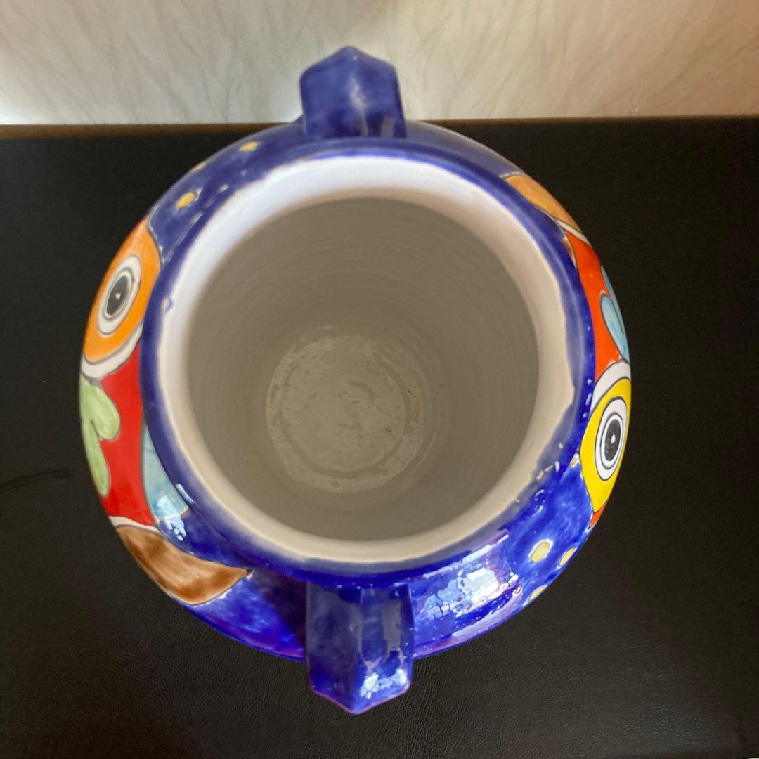ニーノパルッカ　シチリア陶器　花瓶　イタリア