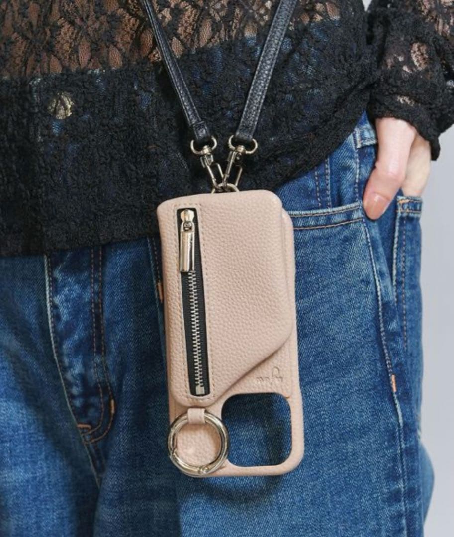新品　ajew iPhone16proケース　beige iPhoneケース