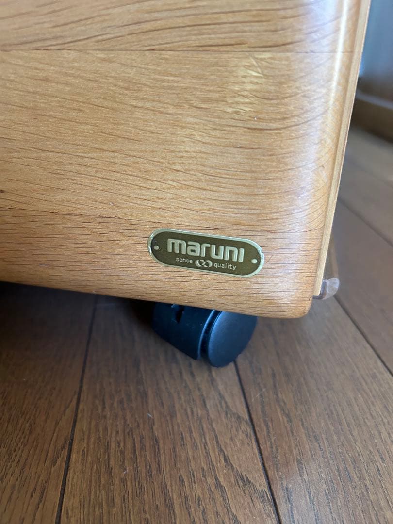 マルニ　天然木　学習机　②ワゴン（昇降式）