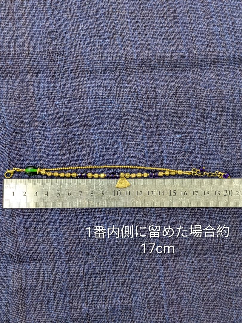 ヴィンテージビーズとチェコビーズの ブレスレットとピアス。