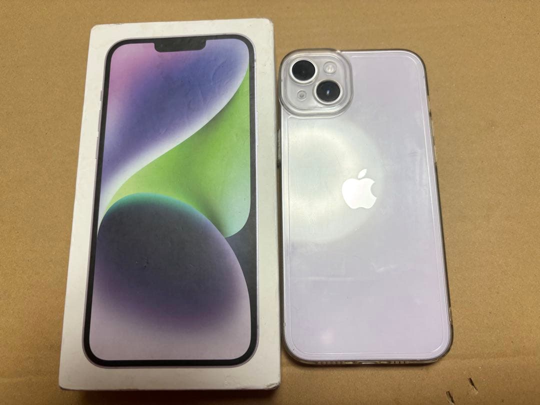 美品　Apple iPhone 14 PLUS パープル　128GB本体　5G