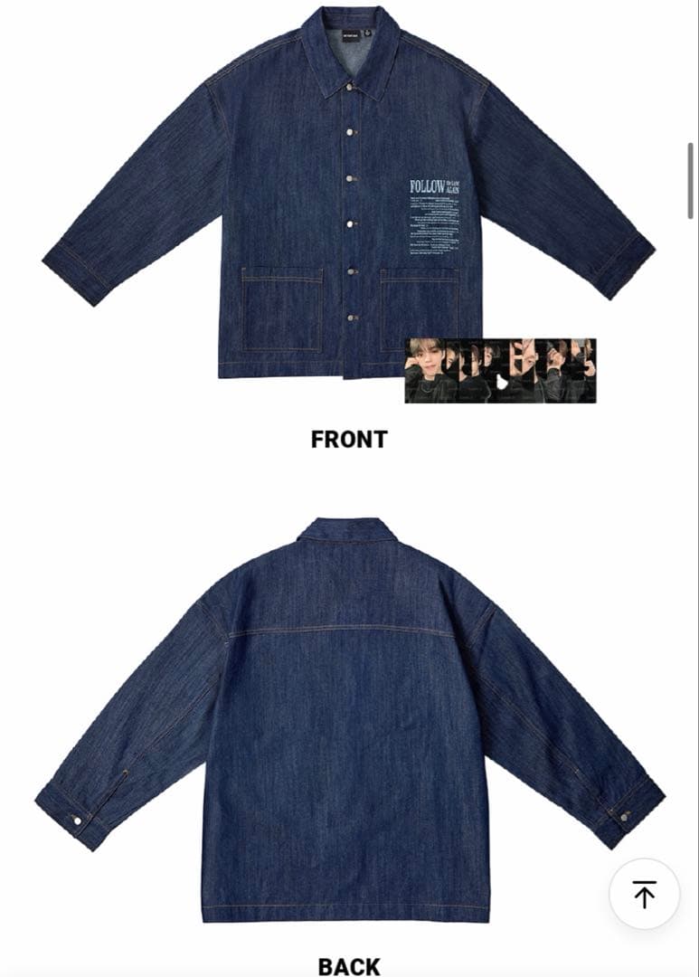 [FOLLOW AGAIN] DENIM SHIRT Mサイズ フォトカード付き