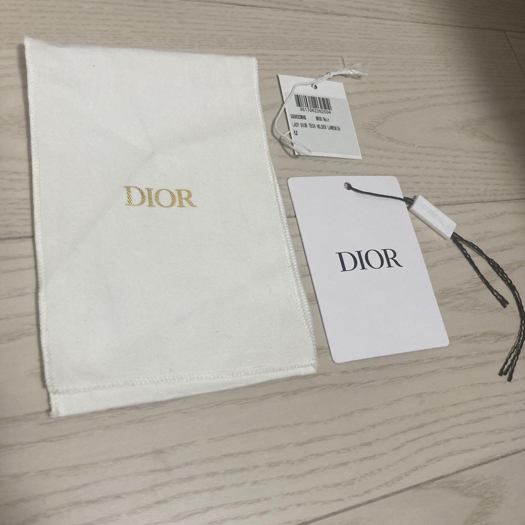 【良品】Dior　LADY DIOR　iPhone15ProMax ハート　羊革