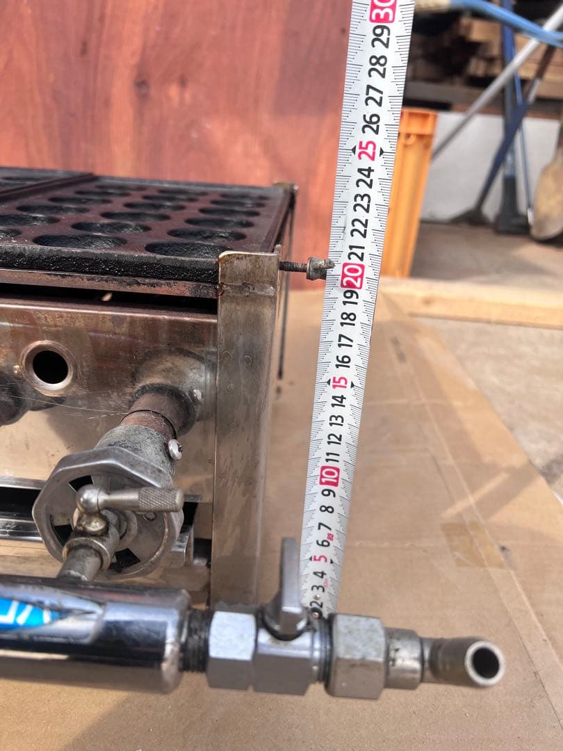 大型 LPガス たこ焼き器 3枚プレート