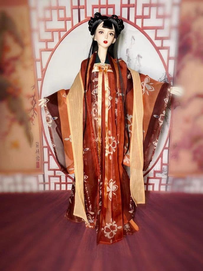 R05　BJD 1/3 ドール 衣装 中華風 古風 漢服 4セット ハンドメ