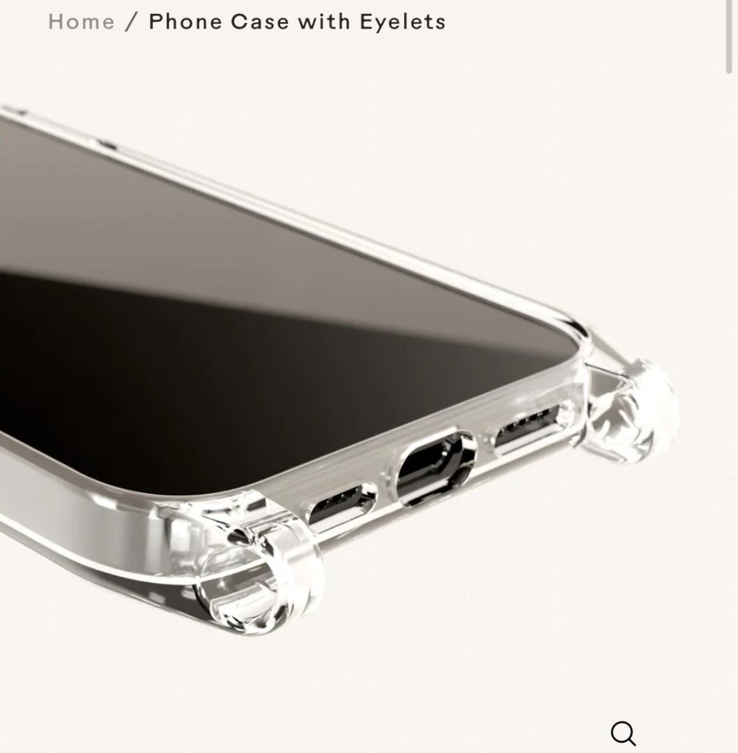 XOUXOU iPhone 16 Pro クリアケース　ストラップ対応