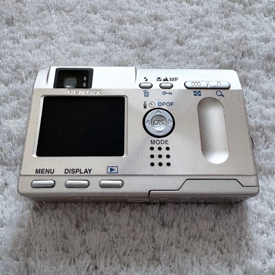 【動作品】PENTAX ペンタックス Optio S4 レトロコンデジ シルバー