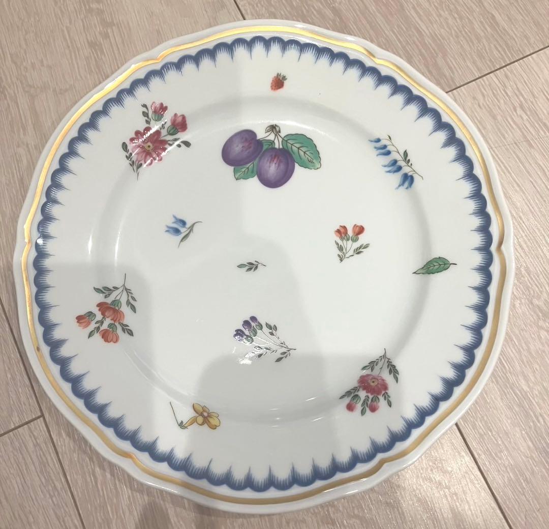 リチャードジノリ 丸皿 ケーキ皿 小皿 イタリアンフルーツ柄 2枚セット