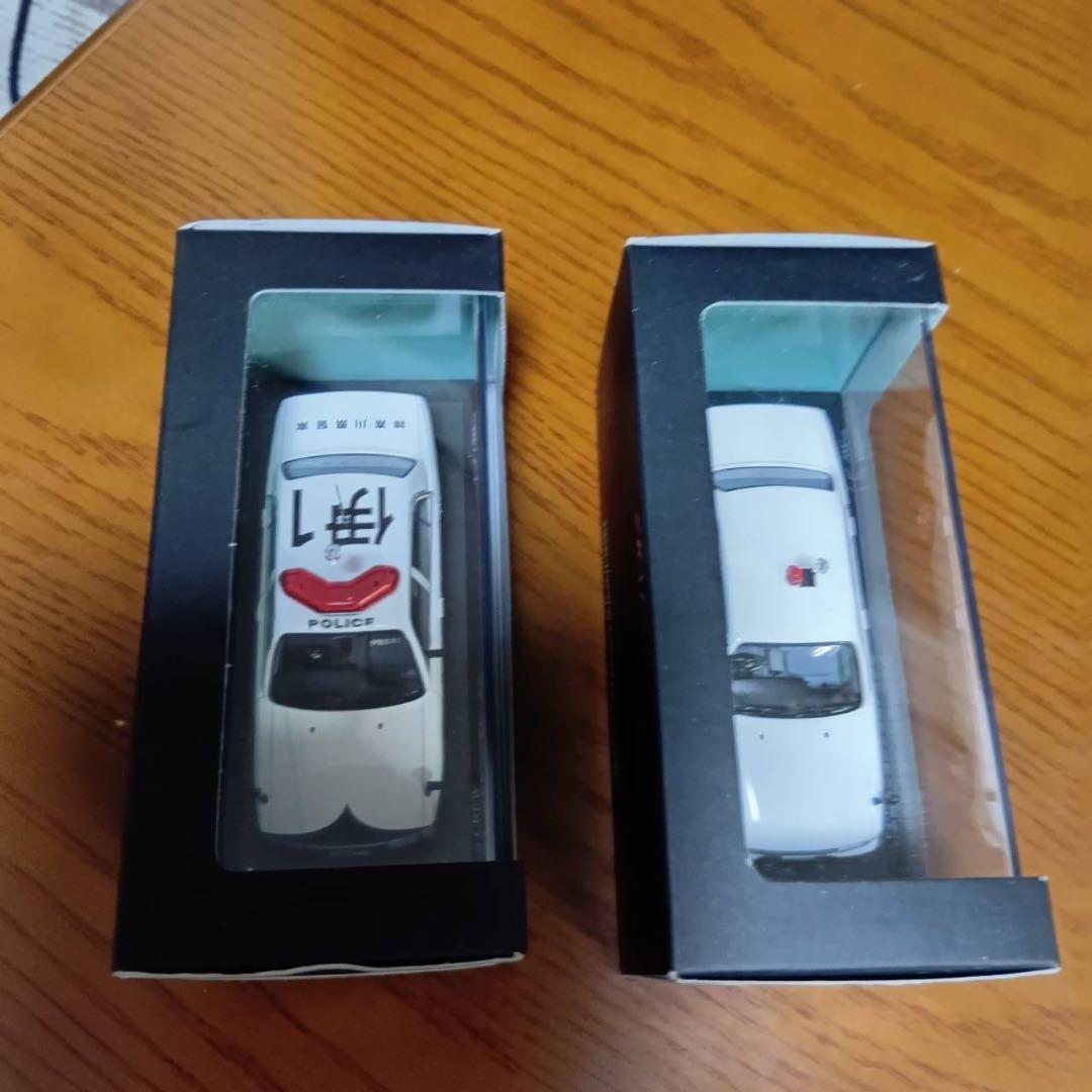 【2台セット】レイズ　日産　クルー　CREW パトロールカー　1/43