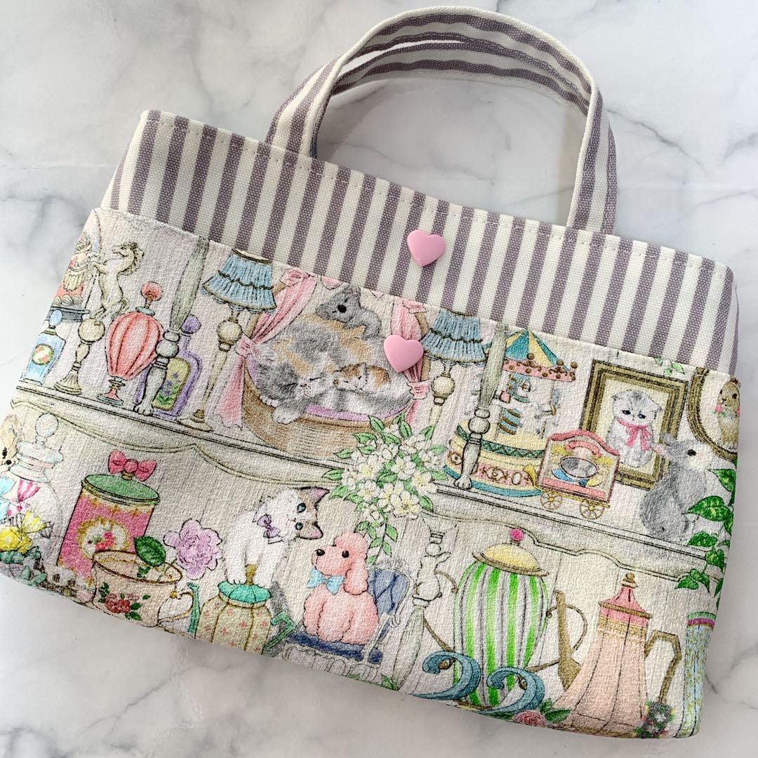 ユキエモン　yukiemon ハンドメイド　バッインバック　ポーチ　スマホポーチ