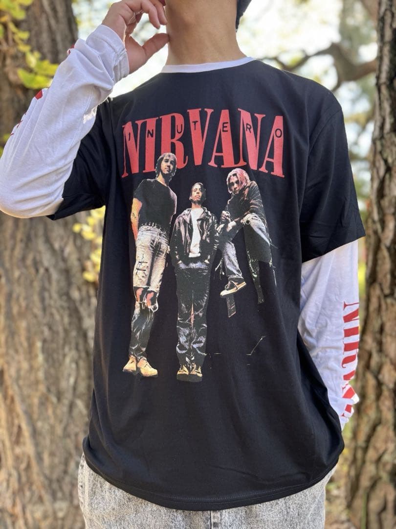 新品未使用 NIRVANA / 長袖Tシャツ M