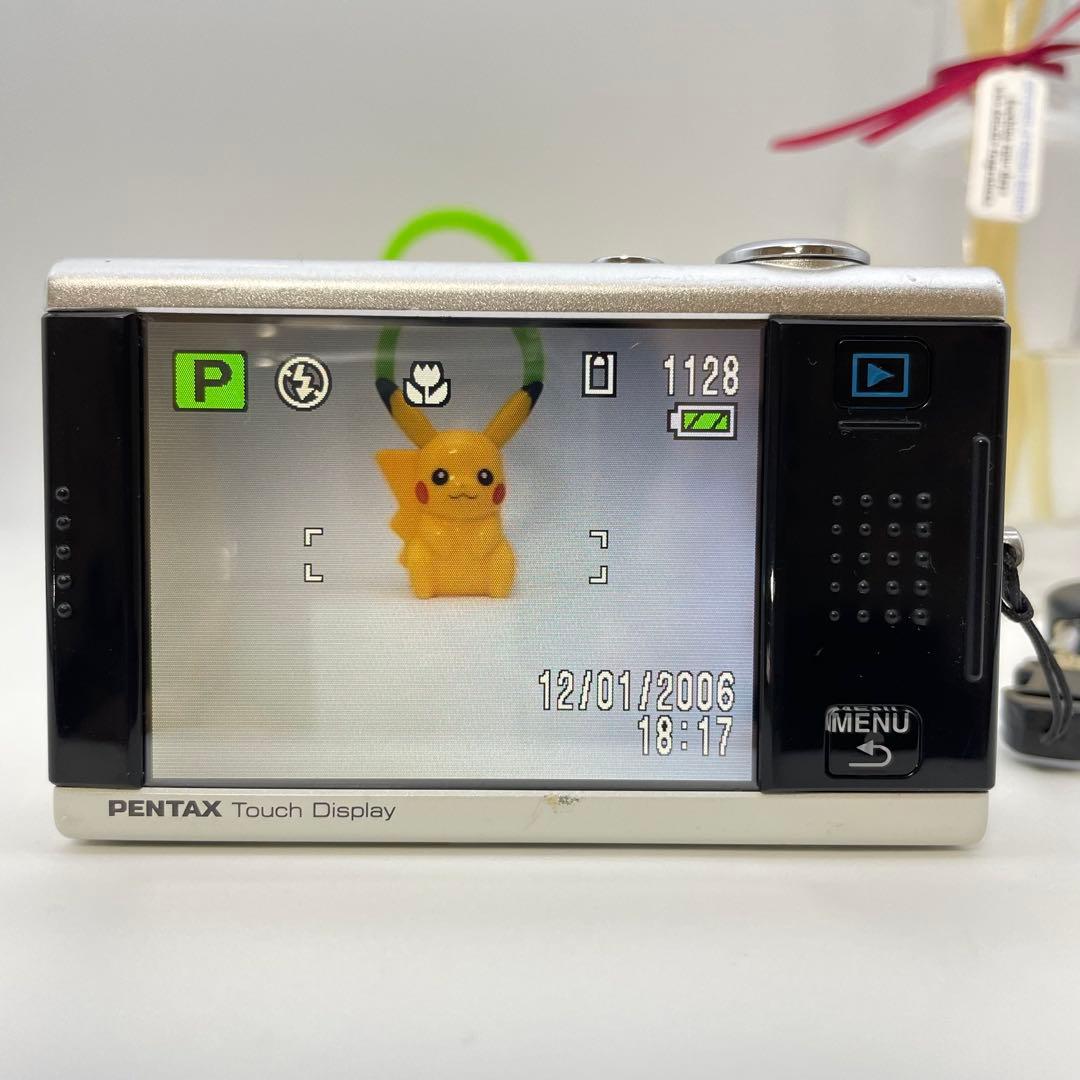 動作確認済✨PENTAX Optio T10✨スマホ転送OK ツートンカラー♪