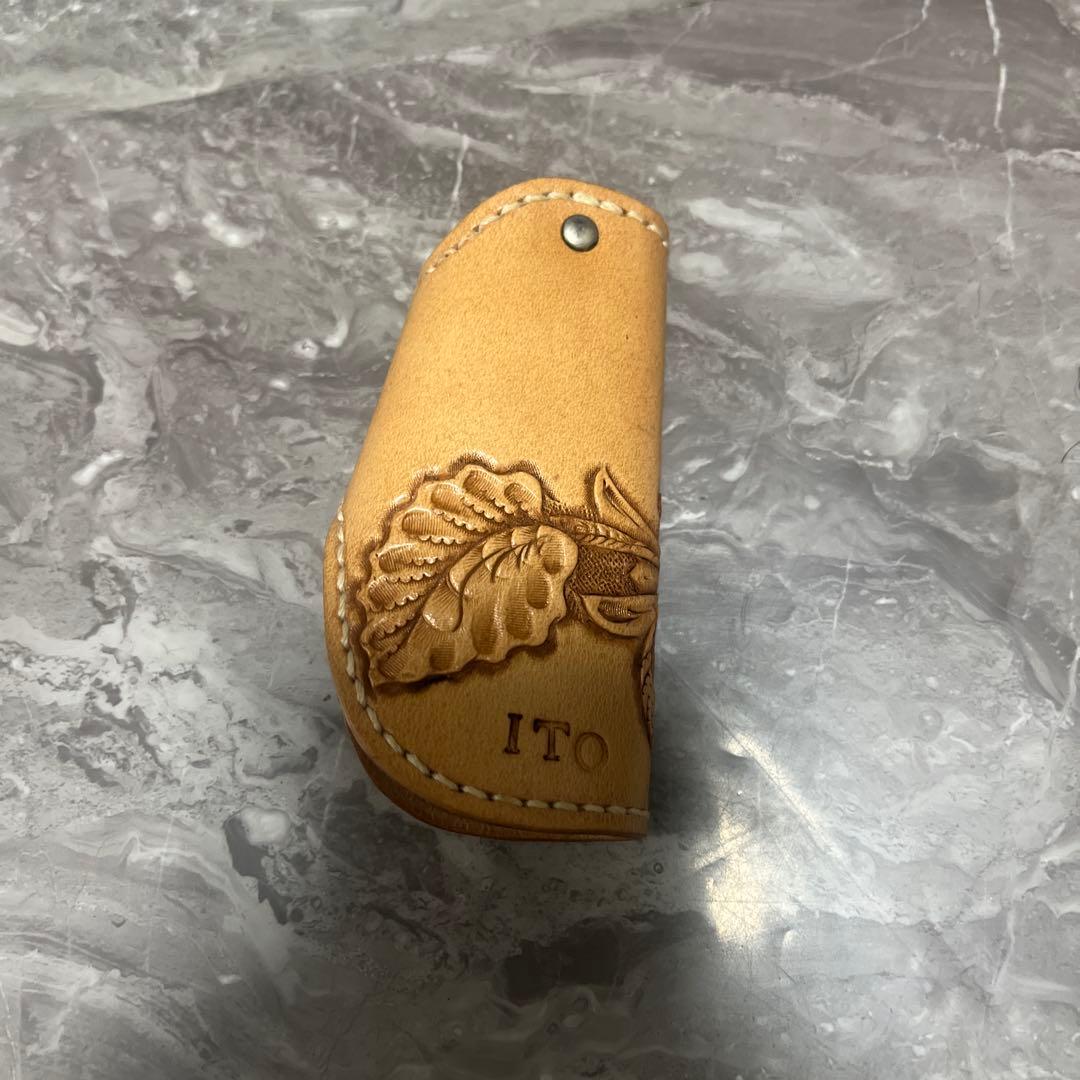 極上【本革】ハンドメイド　キーケース