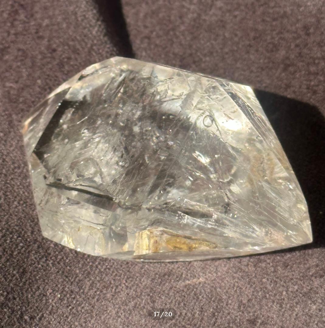 【水入り 水晶】ダブル ポイント エンハイドロ クォーツ