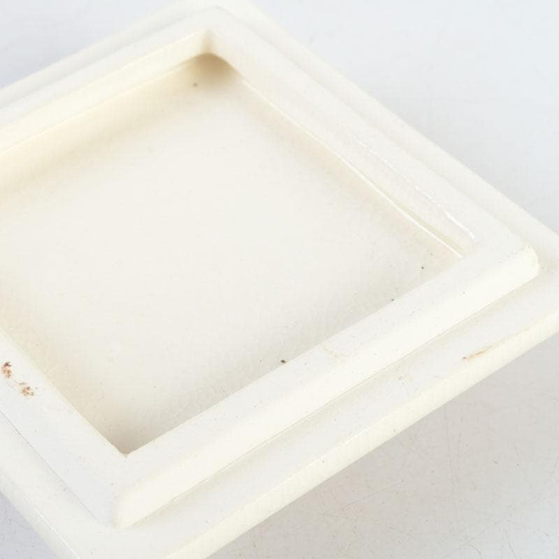 茶道具　京焼　橋本永豊造　赤絵鳳凰文　四方茶器　共箱　C　9999