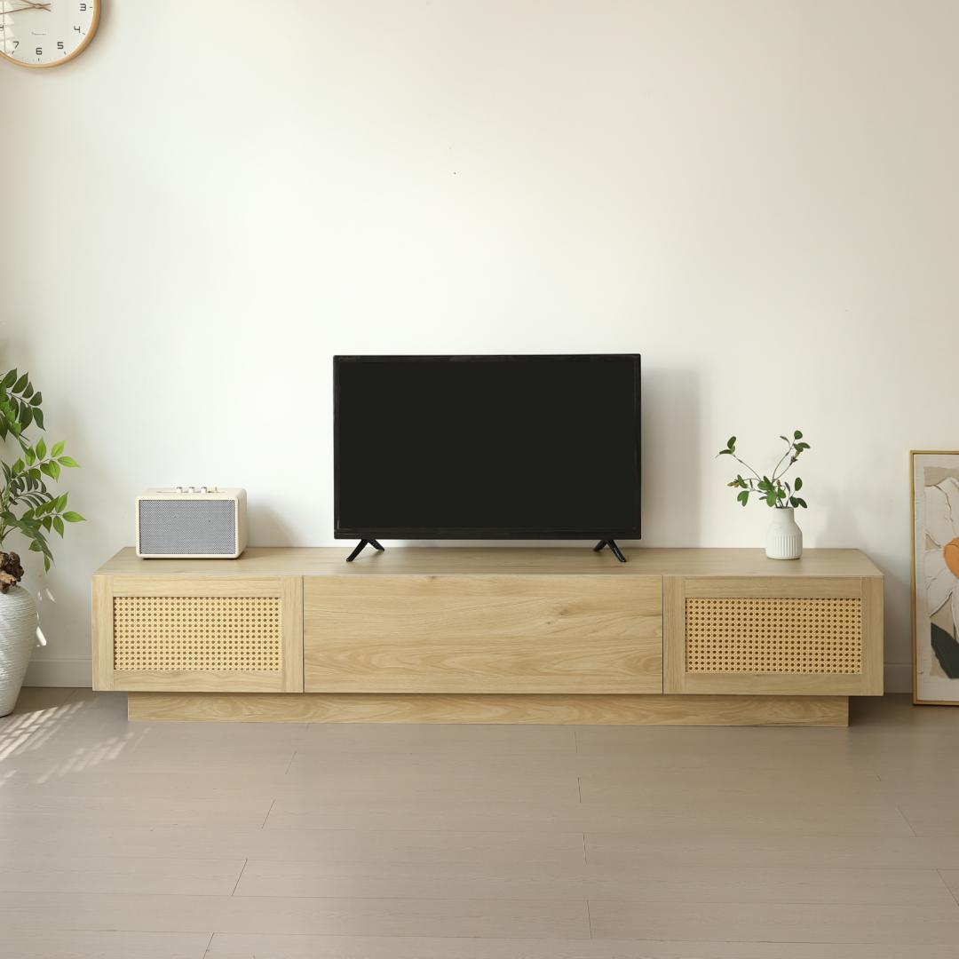 超人気！【幅180cm】テレビ台 ローボード 収納 テレビボード　NATURAL
