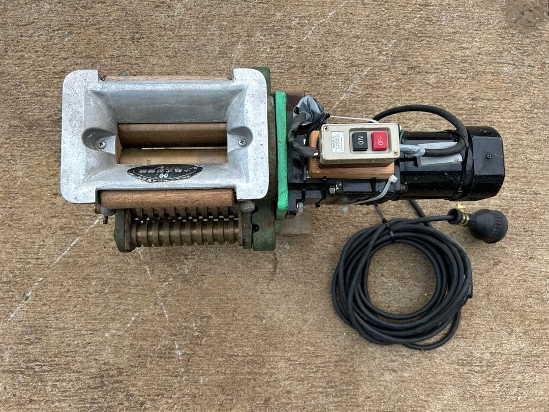 小野式　製麺機　電動　200V