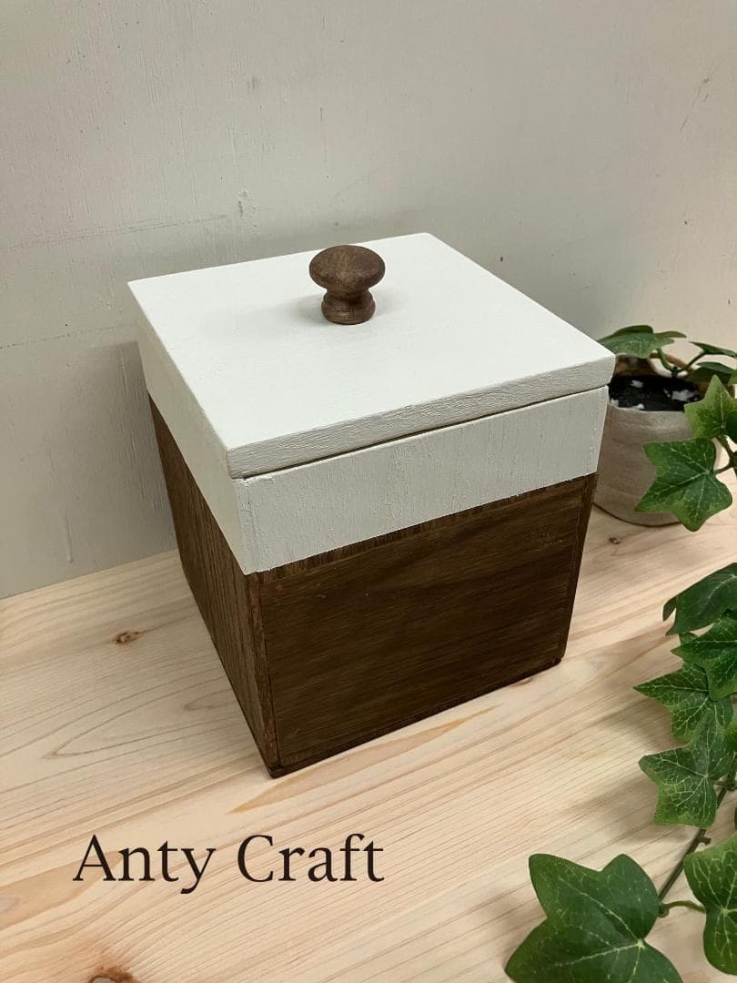 レア　木箱５個付小物収納棚＆ミニダストボックス（くず入れ付き）2個
