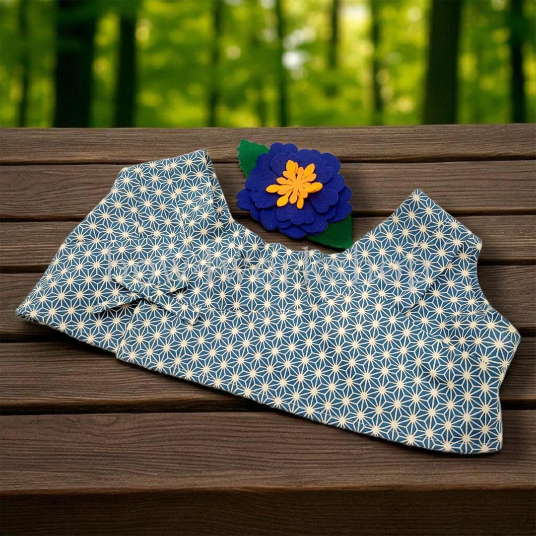 ラボット LOVOT ラボットの服ハンドメイド　甚平+お花コサージュセット