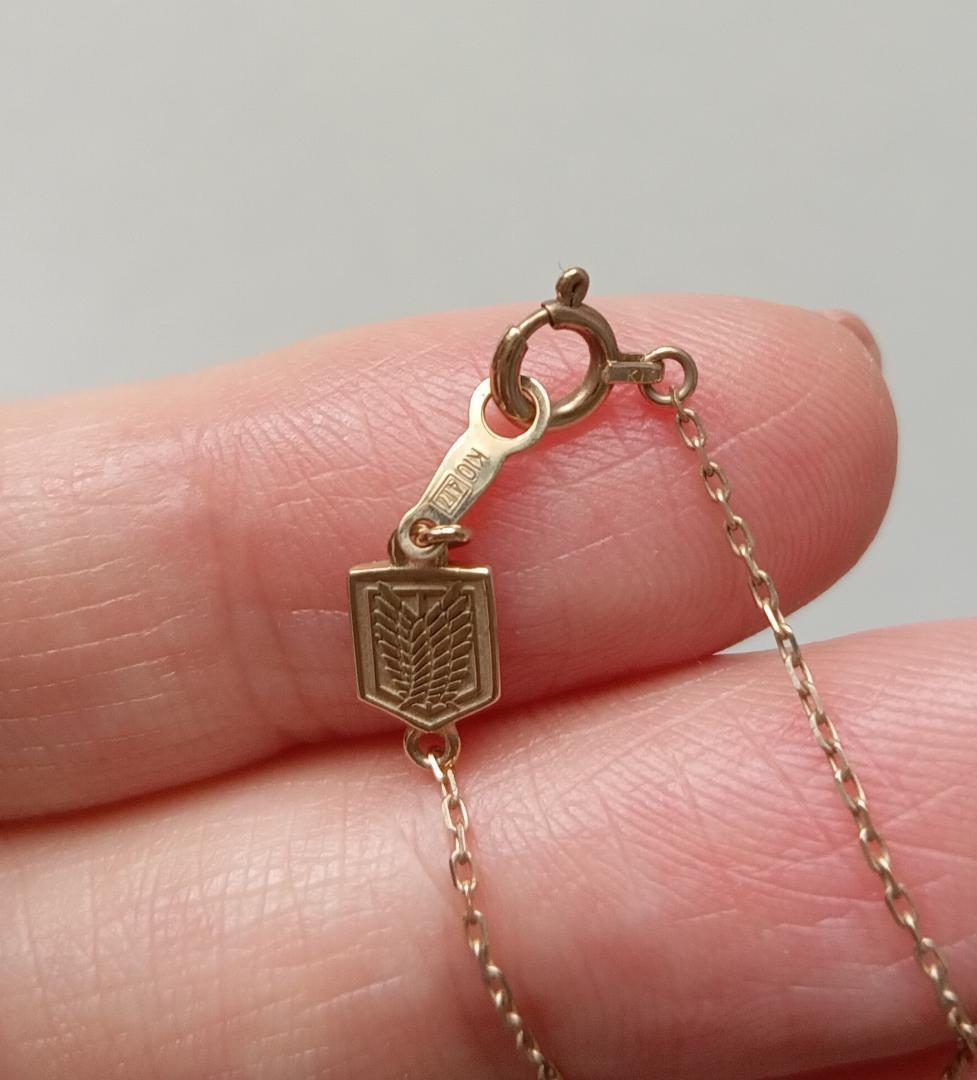 U-TREASURE 進撃の巨人 リヴァイ＆ハンジ ネックレス K10 正規品