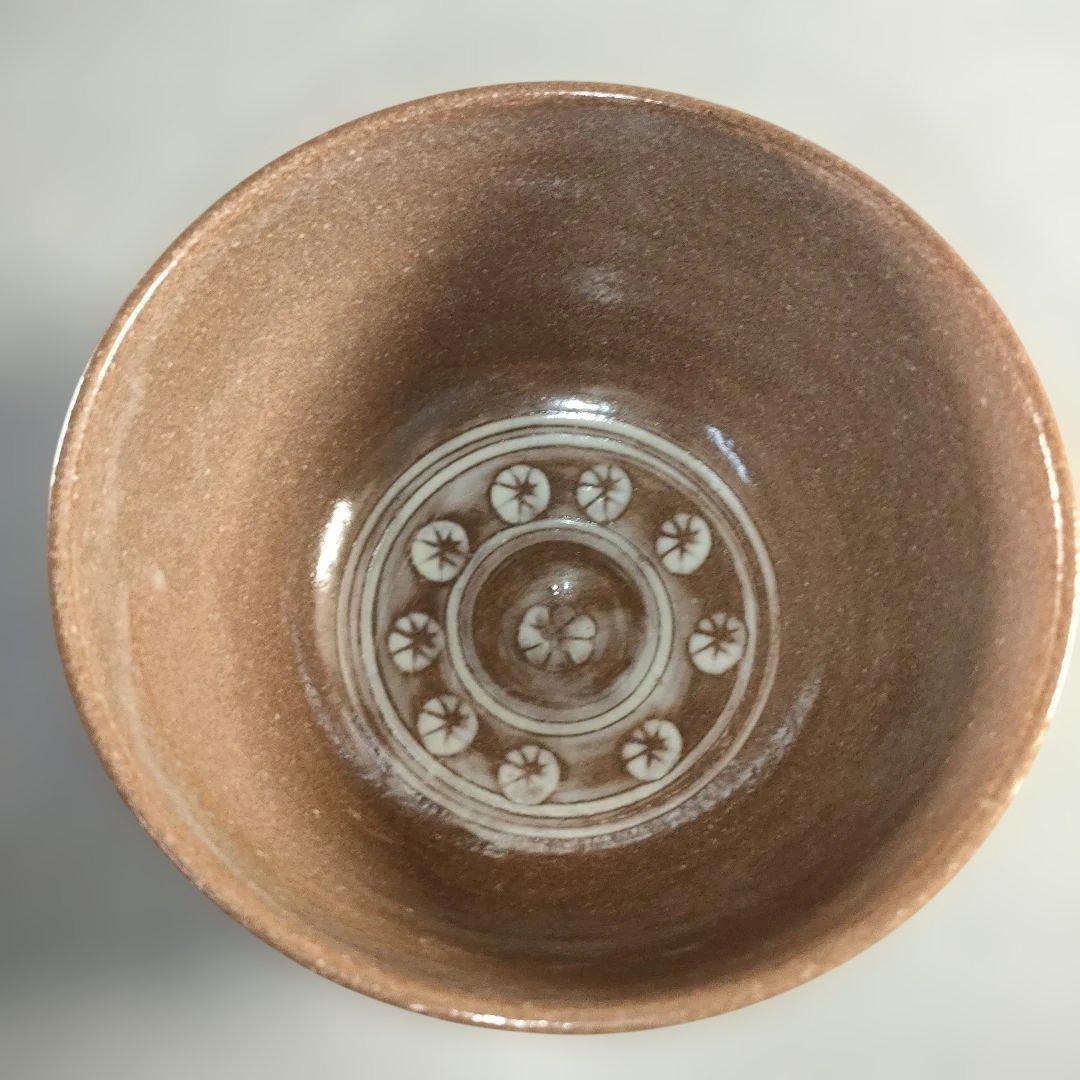A1396-2/京焼清水焼/よし文 造/三島茶碗7客/在銘/抹茶碗1客/懐石道具