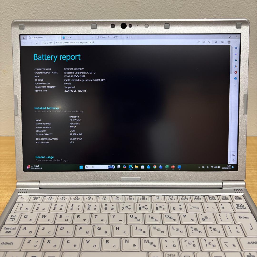 【快適動作】Let’sNote SV1 i5 11世代 16GB/256GB