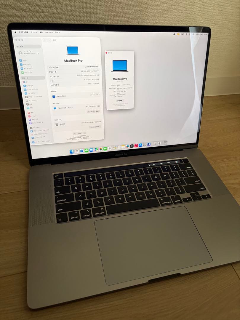 MacBook本体 MacBook Pro 2019 16inch i7 16Gb 512Gb