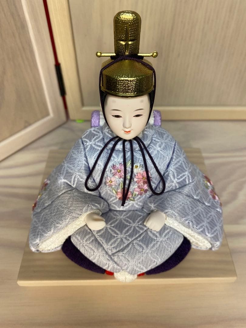 東京久月　木目込人形　ほのか　収納五人飾り・江戸木目込人形　伝統工芸師　新井久夫