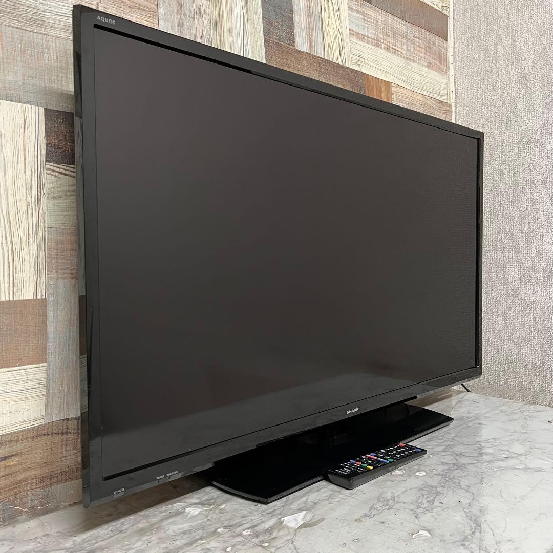 全国送料込❣️シャープAQUOS40型地デジBSCS内蔵テレビ外付HDD録画対応