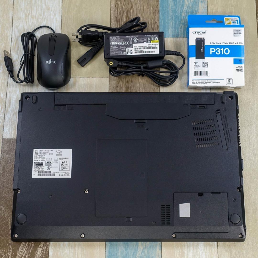 美品で神速の２０２３年製✨１２世代コアｉ５に超高速新品ＳＳＤ１ＴＢ＆大容量メモリ