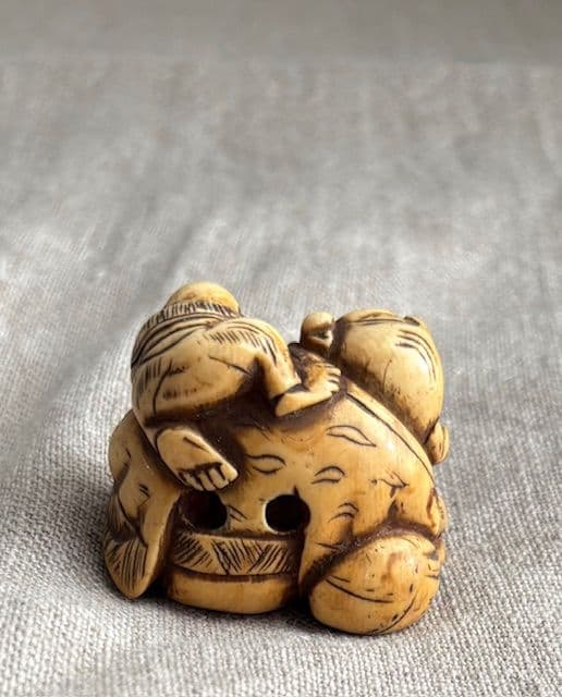 根付　彫刻　骨董品