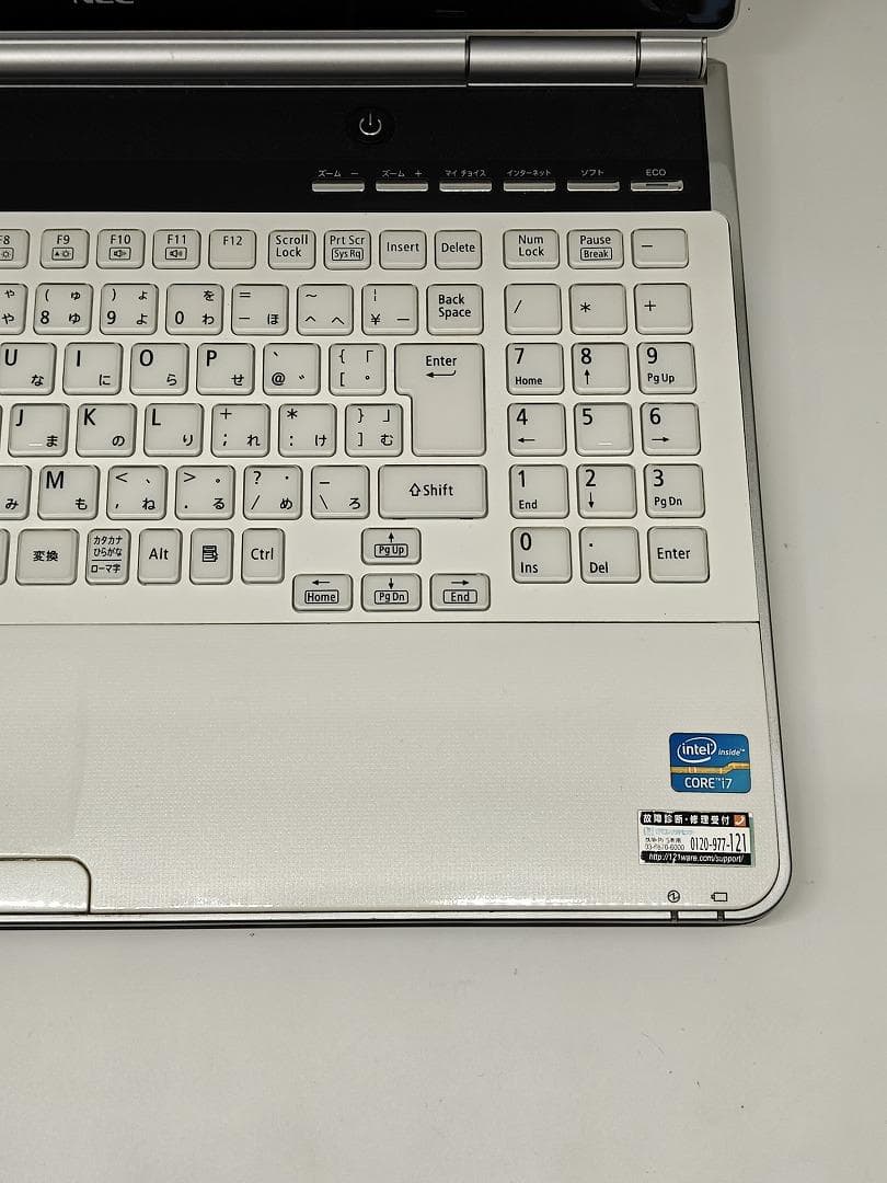 【NEC】爆速Corei7/新品SSD128GB ノートパソコン 8GB B4