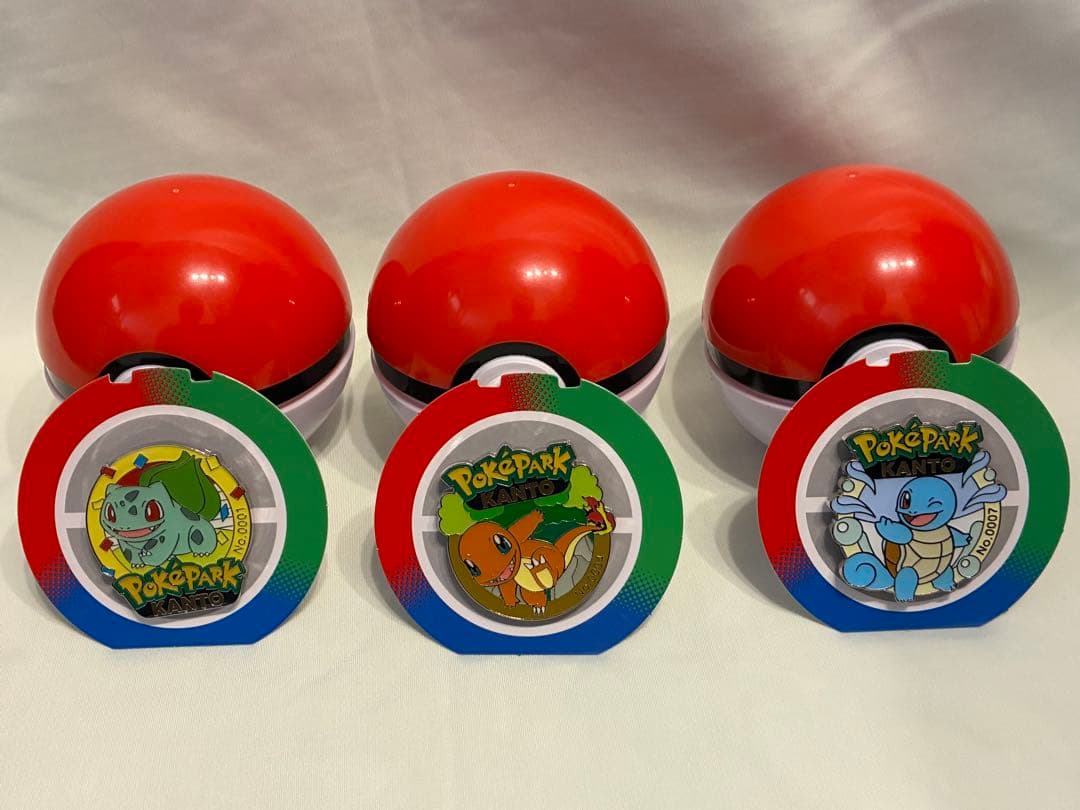 ポケパーク カントー ピンズ 3個セット