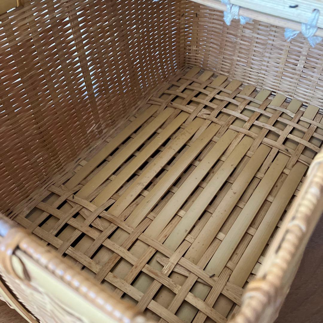 竹篭バスケット　ピクニックバスケット