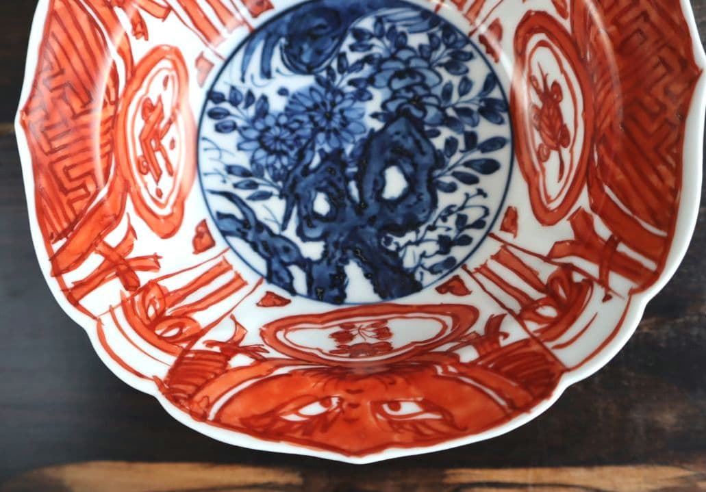呉須赤絵兜鉢